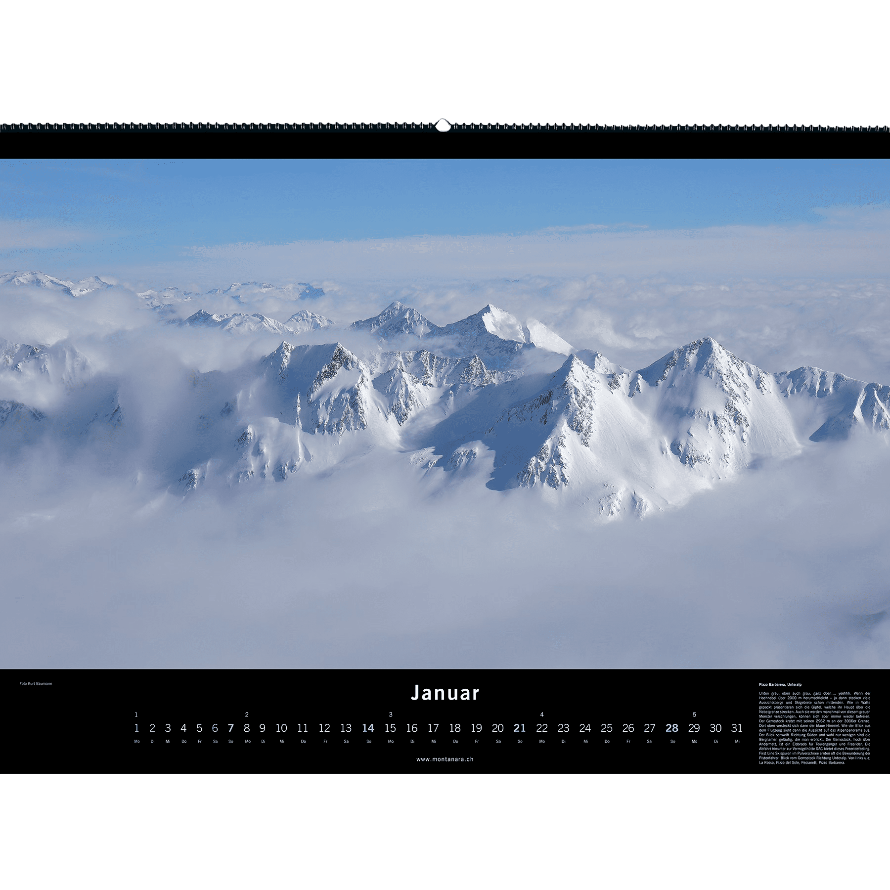 Fotokalender «Urner Alpen 2024»