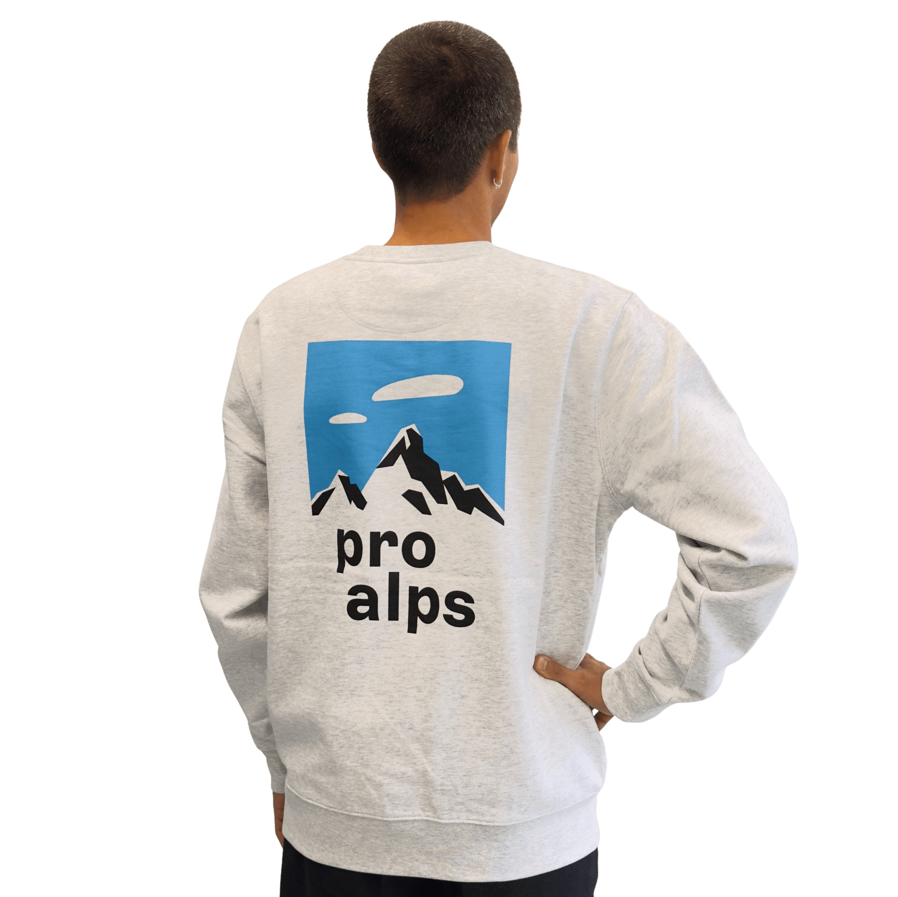 Sweatshirt «Pro Alps» BIO sweatshirt-pulli-proalps-hinten-mann-schnappschuss