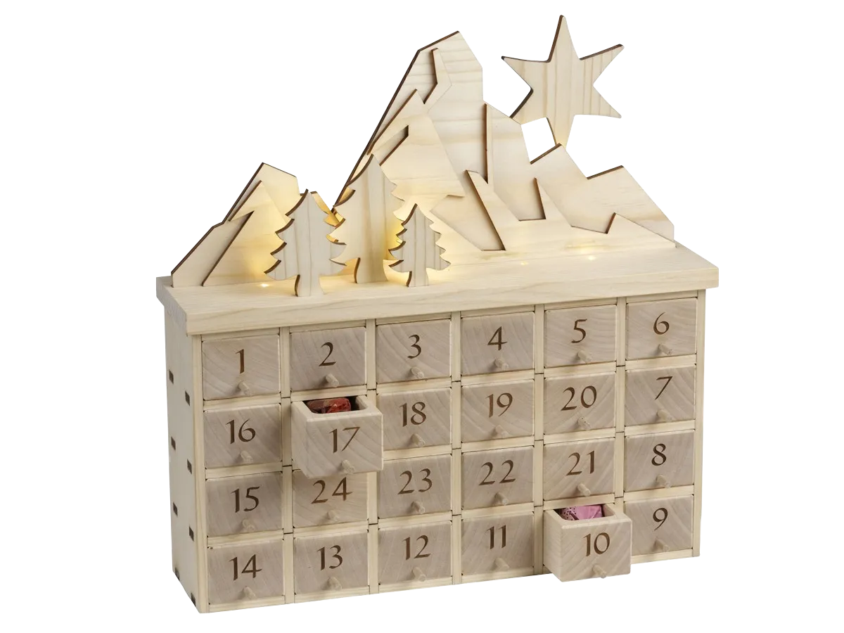 Adventskalender beleuchtet