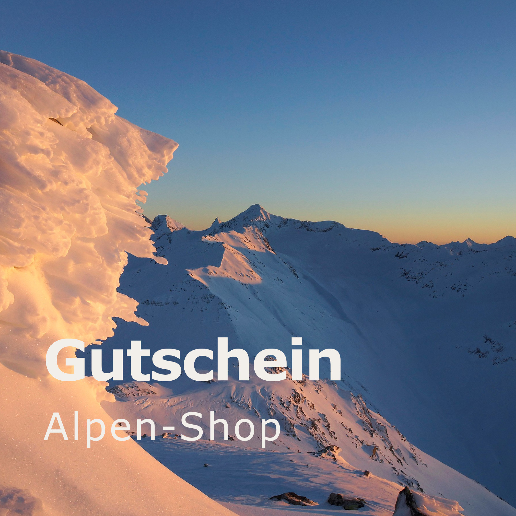 Gutschein für den Alpen-Shop als PDF per E-Mail