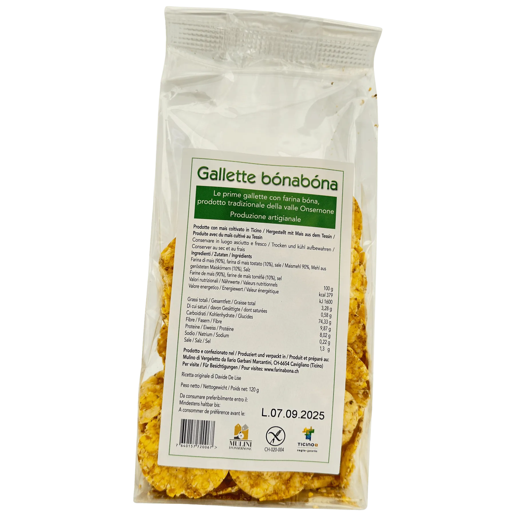 Maiskracker mit Farina bóna