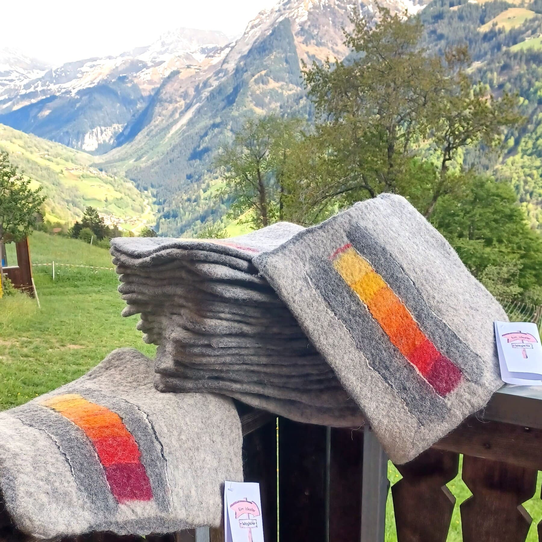 Wanderblätz Sitzunterlage «Sonnenuntergang»