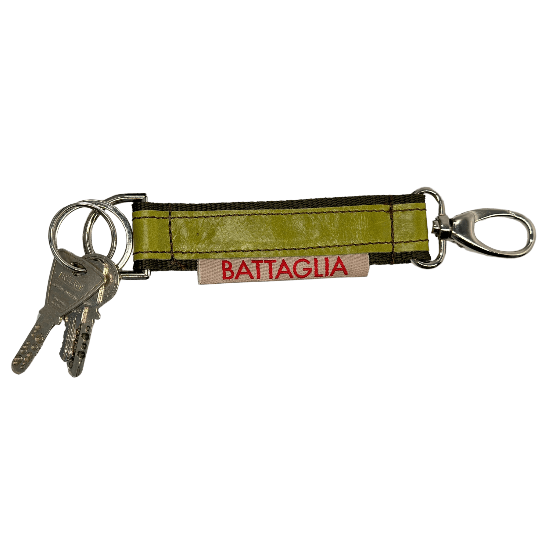 Schlüsselanhänger battaglia-schluesselanhaenger-leder-grue