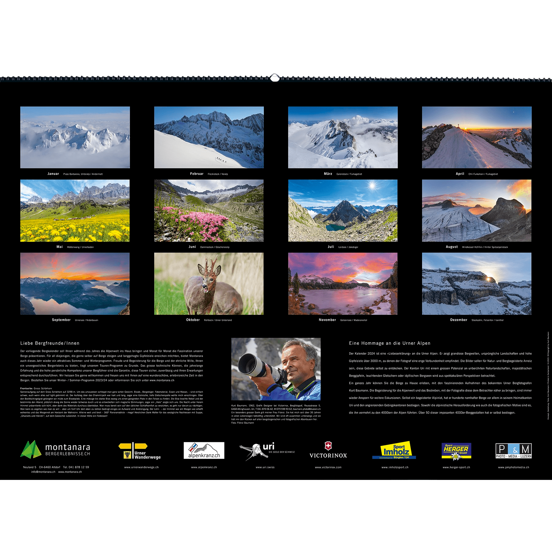 Fotokalender «Urner Alpen 2024»