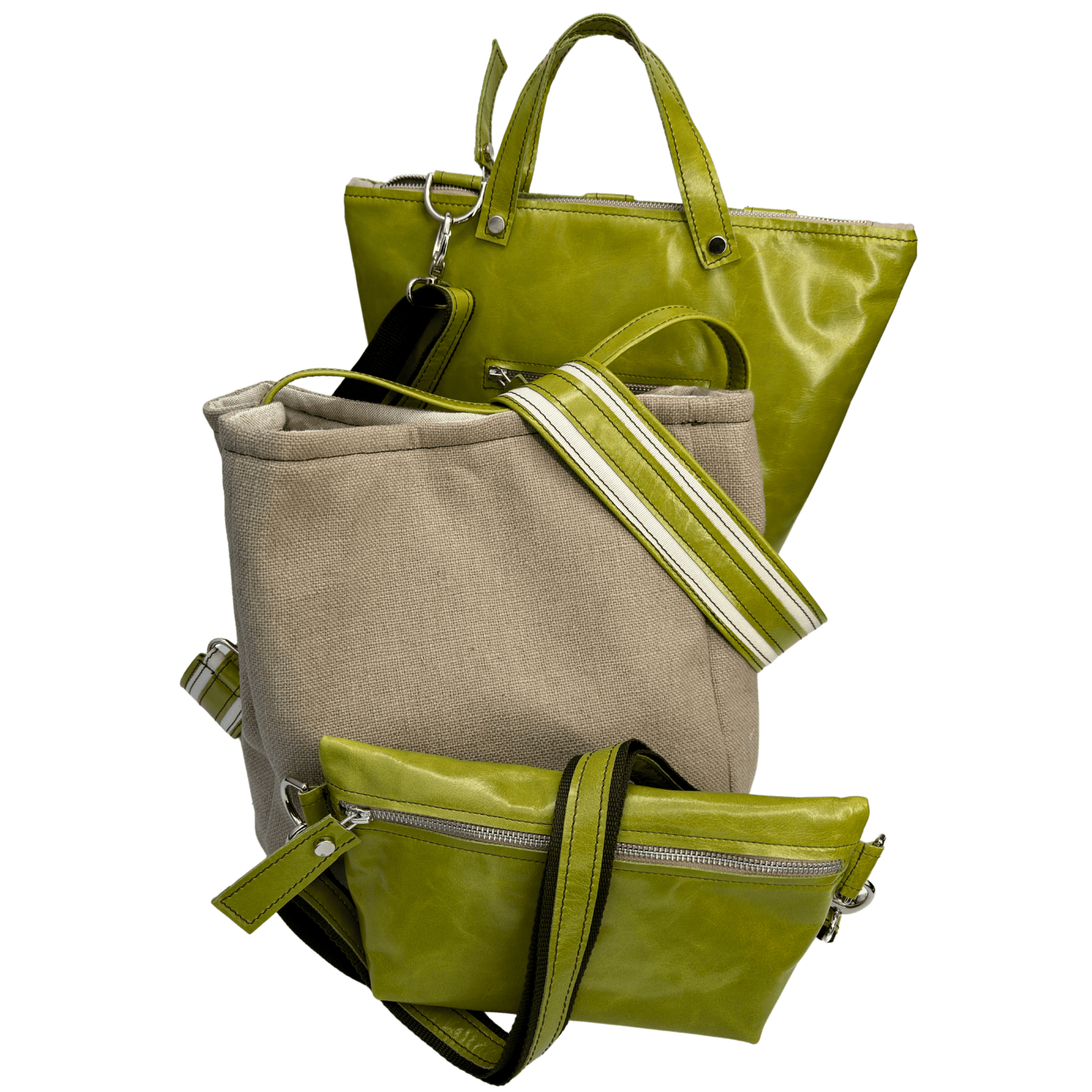 Umhängetasche Battaglia-bags-dreimal-gruen-apple