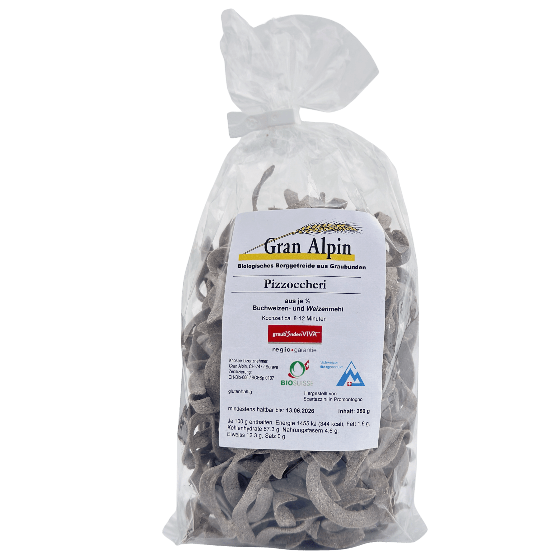 Pizzoccheri, Buchweizennudeln BIO