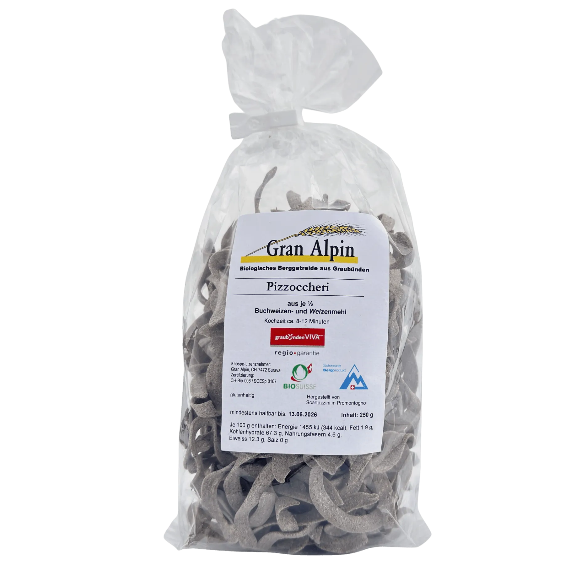 Pizzoccheri, Buchweizennudeln BIO