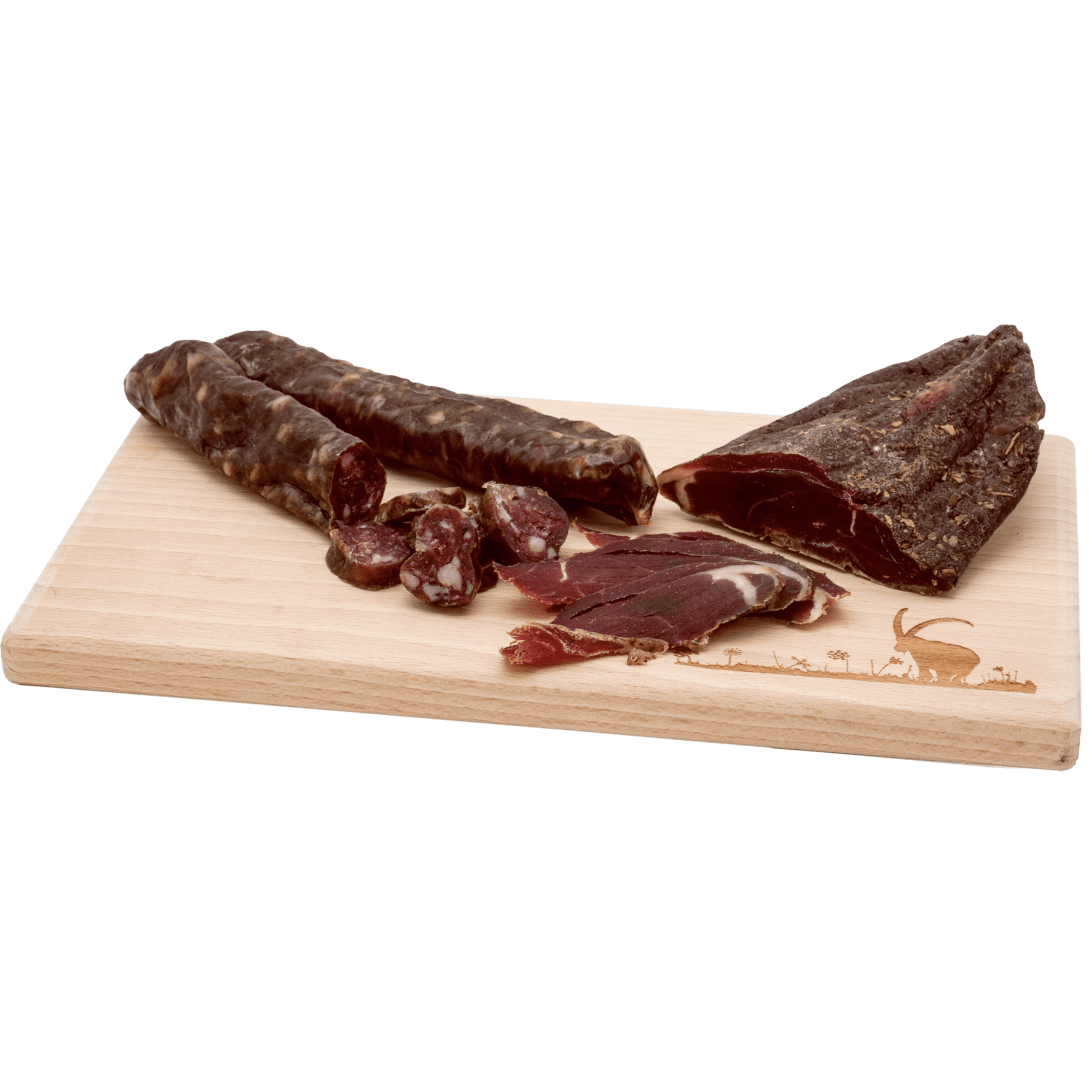 Ziegen-Trockenfleisch und -Würste BIO